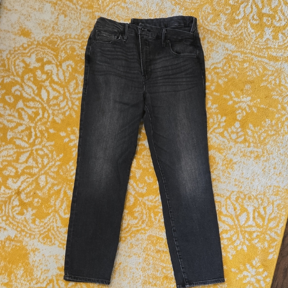 Good American Dark Gray Denim Jeans